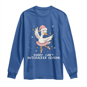 Nutcracker Goose Ballet Christmas Long Sleeve Shirt TS14 Royal Blue Print Your Wear