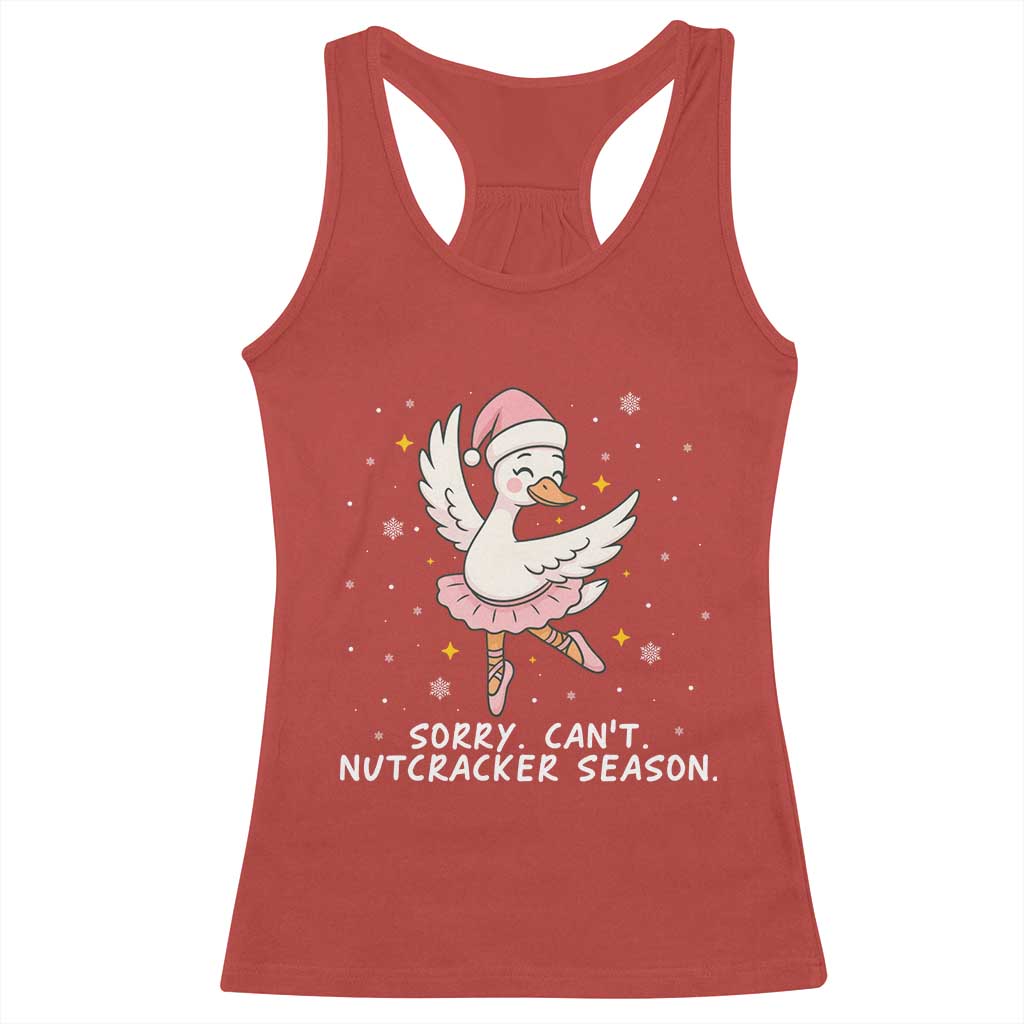 Nutcracker Goose Ballet Christmas Racerback Tank Top TS14 Red Print Your Wear