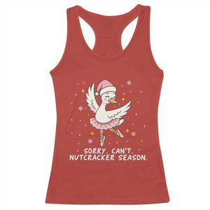 Nutcracker Goose Ballet Christmas Racerback Tank Top TS14 Red Print Your Wear