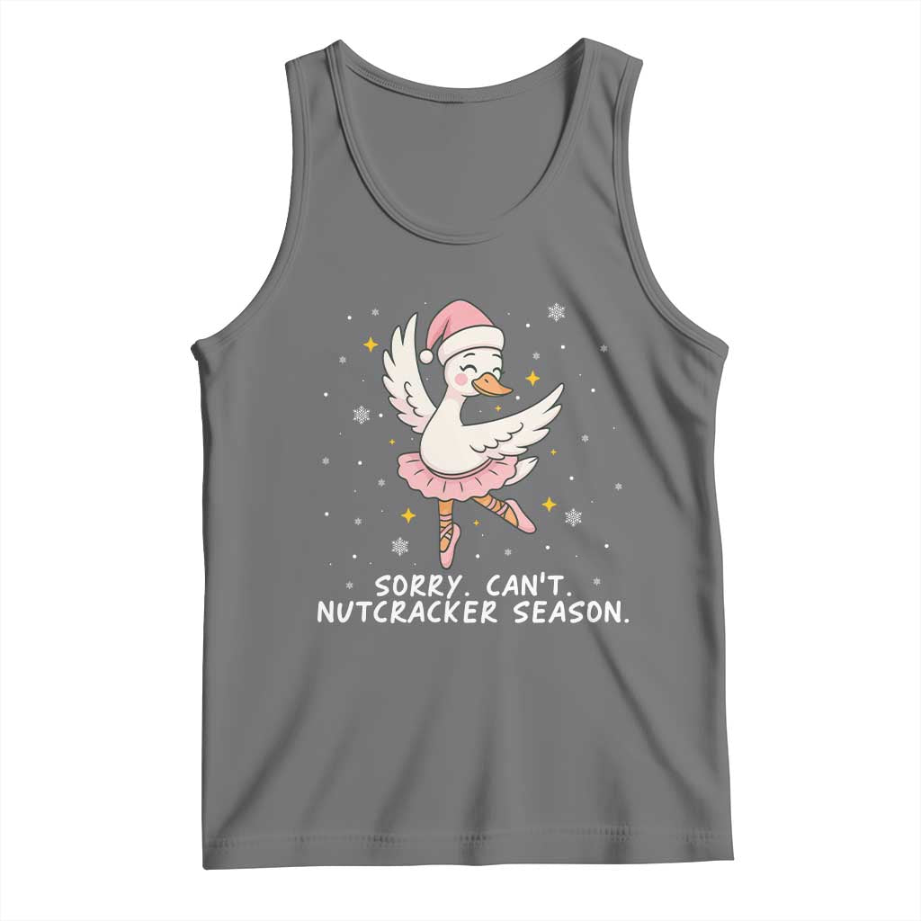 Nutcracker Goose Ballet Christmas Tank Top TS14 Black Heather Print Your Wear