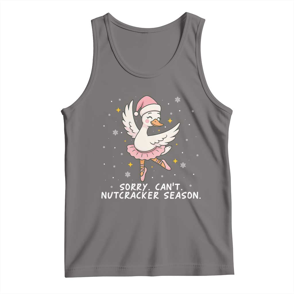 Nutcracker Goose Ballet Christmas Tank Top TS14 Deep Heather Print Your Wear