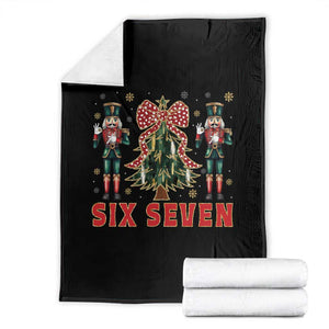 67 Six Seven Nutcracker Christmas Meme Throw Blanket TS14 Black Print Your Wear