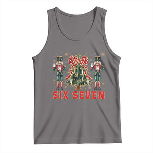 67 Six Seven Nutcracker Christmas Meme Tank Top TS14 Deep Heather Print Your Wear