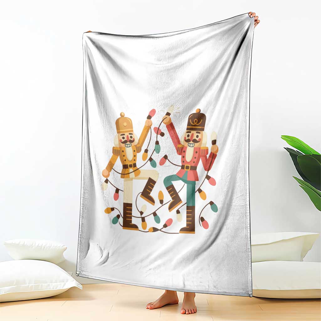 Funny Nutcracker Christmas Throw Blanket Let Us Get Crackin TS14 Print Your Wear