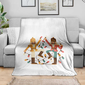 Funny Nutcracker Christmas Throw Blanket Let Us Get Crackin TS14 Print Your Wear