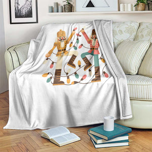 Funny Nutcracker Christmas Throw Blanket Let Us Get Crackin TS14 Print Your Wear