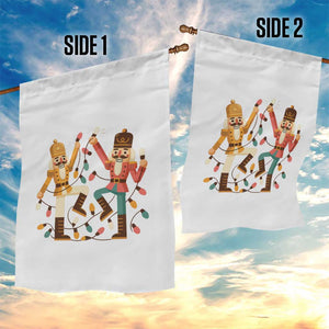Funny Nutcracker Christmas Garden Flag Let Us Get Crackin TS14 Print Your Wear