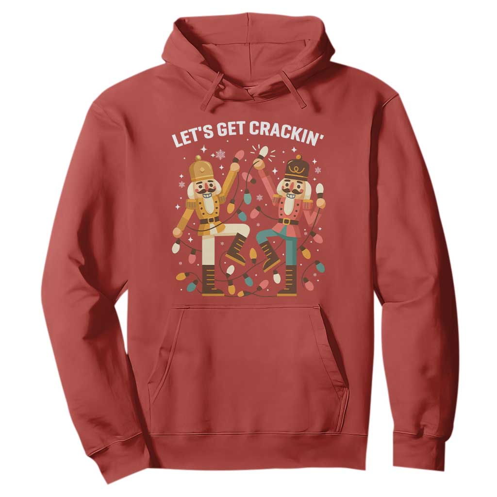Funny Nutcracker Christmas Hoodie Let Us Get Crackin TS14 Red Print Your Wear