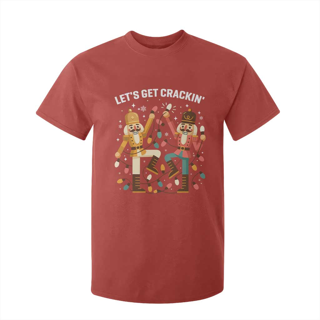 Funny Nutcracker Christmas T Shirt For Kid Let Us Get Crackin TS14 Red Print Your Wear
