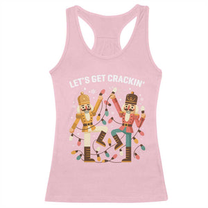 Funny Nutcracker Christmas Racerback Tank Top Let Us Get Crackin TS14 Light Pink Print Your Wear
