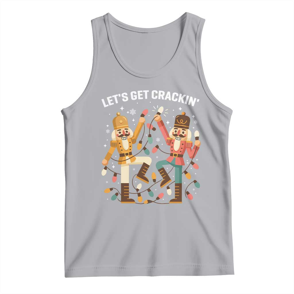 Funny Nutcracker Christmas Tank Top Let Us Get Crackin TS14 Athletic Heather Print Your Wear