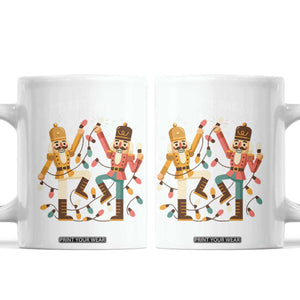 Funny Nutcracker Christmas Coffee Mug Let Us Get Crackin TS14 White Print Your Wear