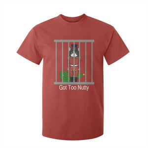 Funny Cat Nutcracker Christmas T Shirt For Kid Got Too Nutty TS14 Red Print Your Wear