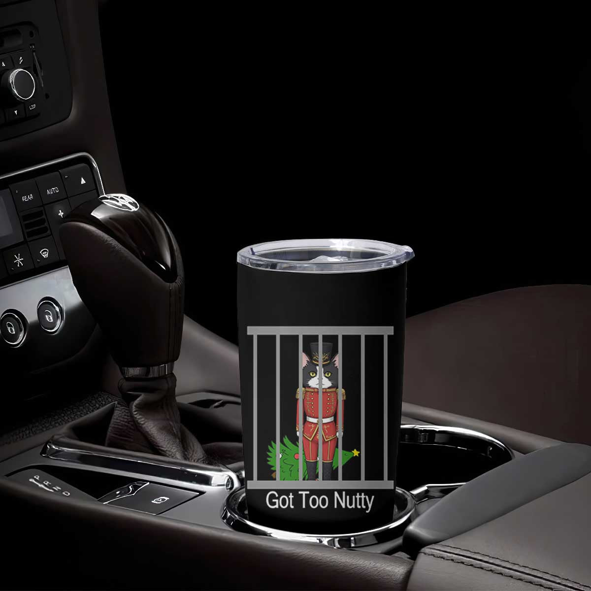Funny Cat Nutcracker Christmas Tumbler Cup Got Too Nutty TS14 Print Your Wear