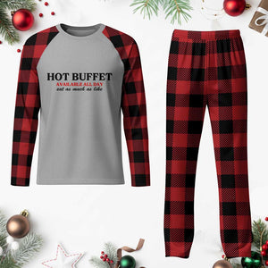 Hot Buffet Available All Day Plaid Pajama Set Funny Cooking Food TS14 Buffalo Plaid Print Your Wear