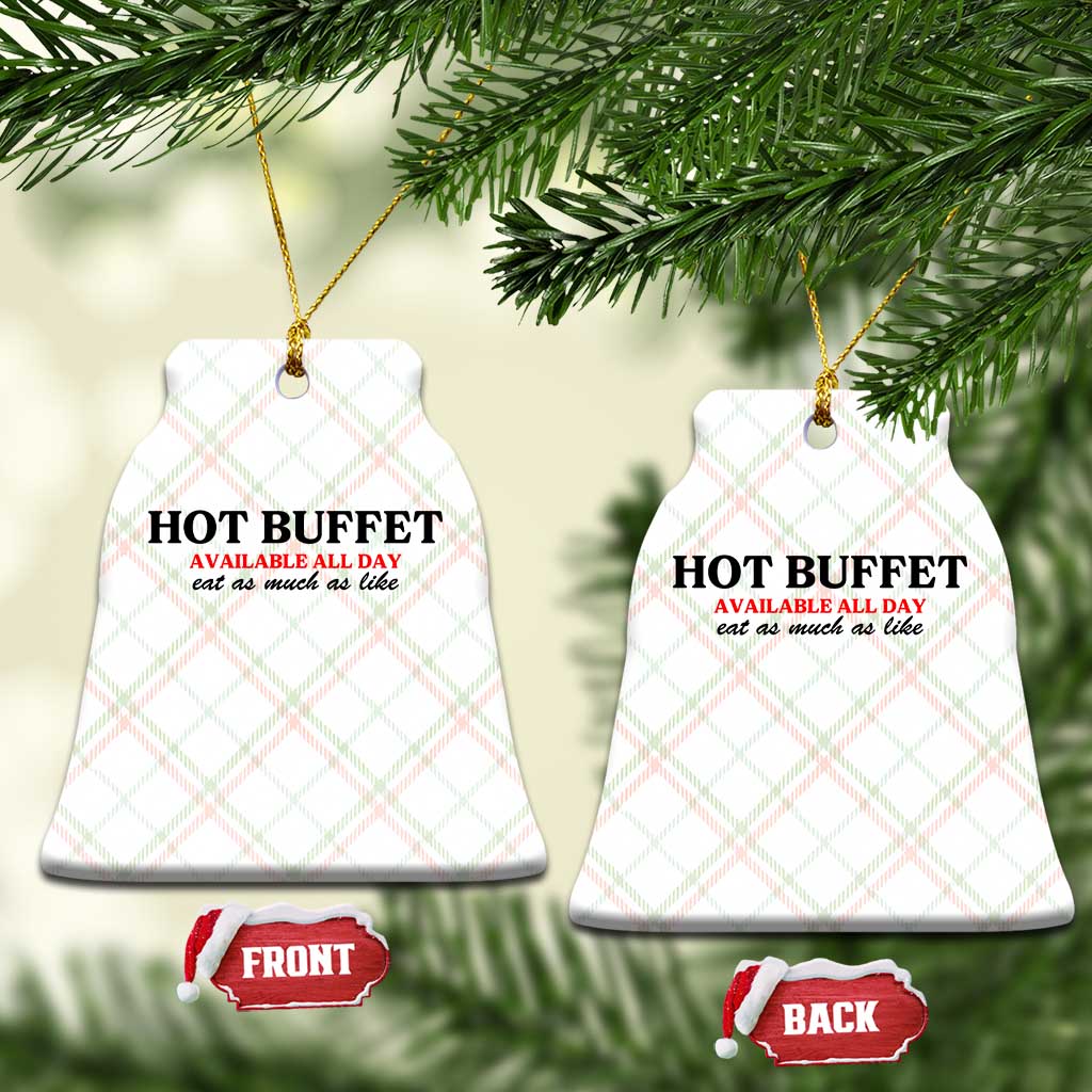 Hot Buffet Available All Day Ceramic Ornament Funny Cooking Food TS14 Print Your Wear