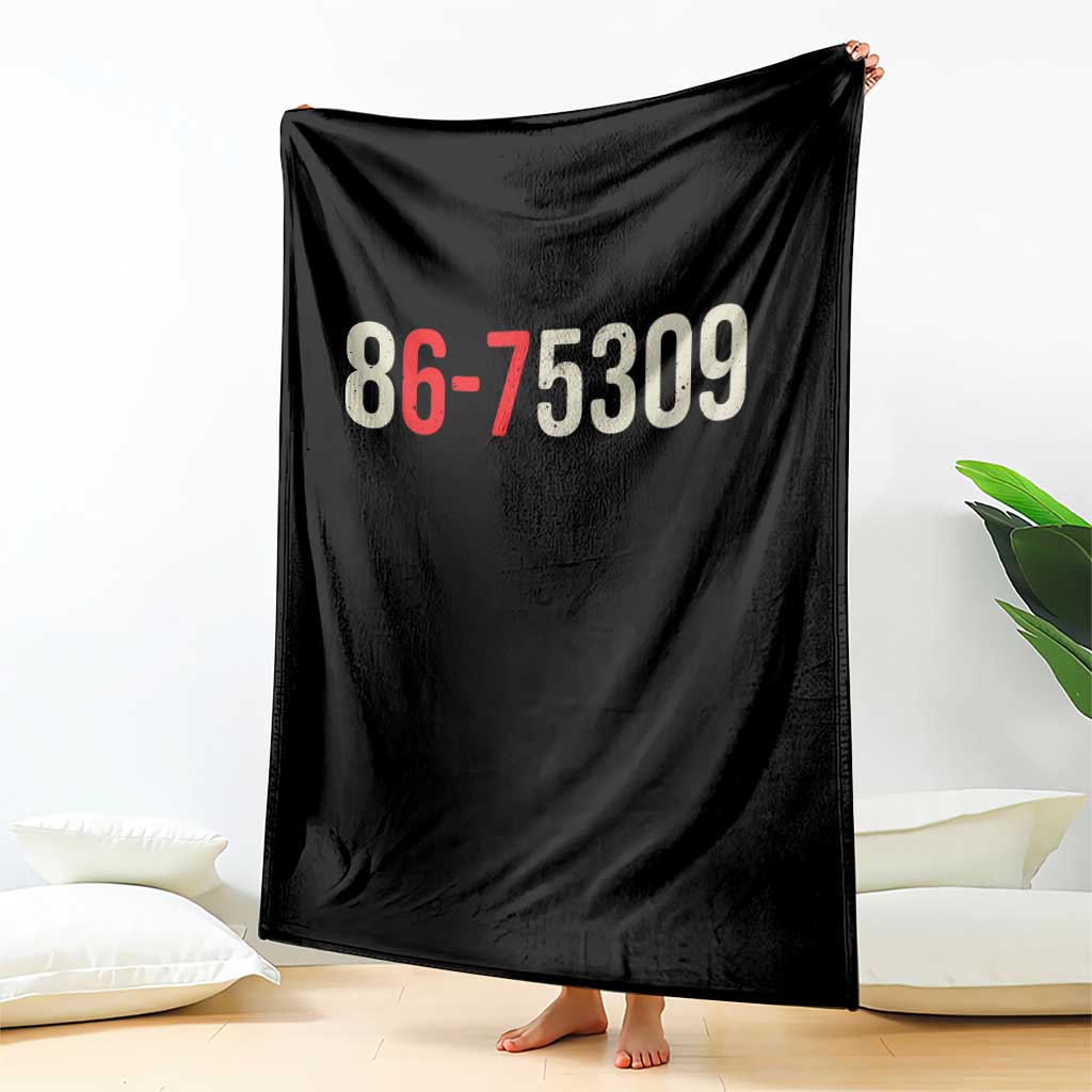 67 Six Seven Meme Throw Blanket Vintage 80s Music 8675309 Jenny TS14 Print Your Wear