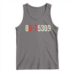 67 Six Seven Meme Tank Top Vintage 80s Music 8675309 Jenny TS14 Deep Heather Print Your Wear