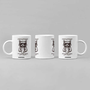 Undiagnosed But Something Aint Right Coffee Mug Funny Racoon Saying TS14 Print Your Wear