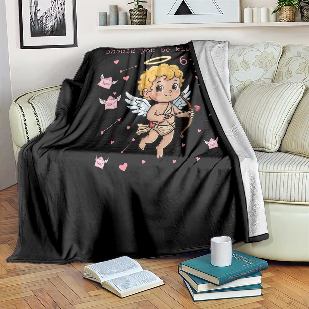 67 Valentine Meme Throw Blanket Funny Six Seven Cupid Saying TS14 Print Your Wear