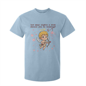 67 Valentine Meme T Shirt For Kid Funny Six Seven Cupid Saying TS14 Light Blue Print Your Wear