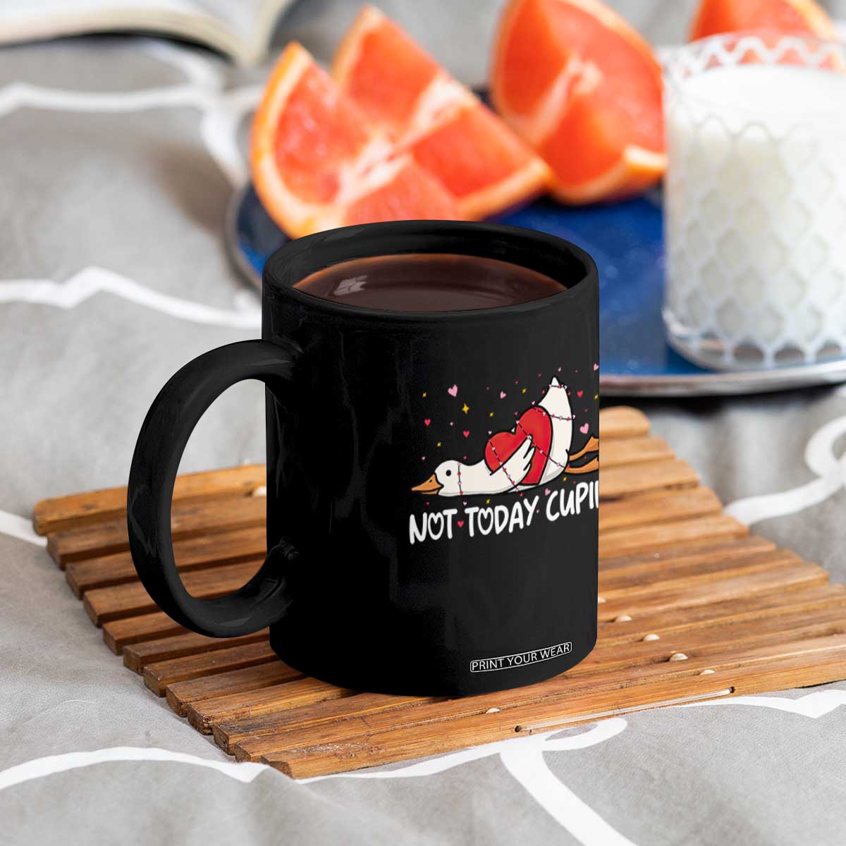 Silly Goose Valentine Coffee Mug Not Today Cupid TS14 Print Your Wear
