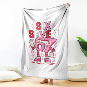 67 Valentines Throw Blanket Funny Six Seven Brainrot Meme TS14 Print Your Wear