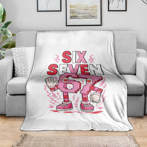 67 Valentines Throw Blanket Funny Six Seven Brainrot Meme TS14 Print Your Wear