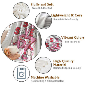 67 Valentines Throw Blanket Funny Six Seven Brainrot Meme TS14 Print Your Wear