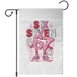 67 Valentines Garden Flag Funny Six Seven Brainrot Meme TS14 White Print Your Wear