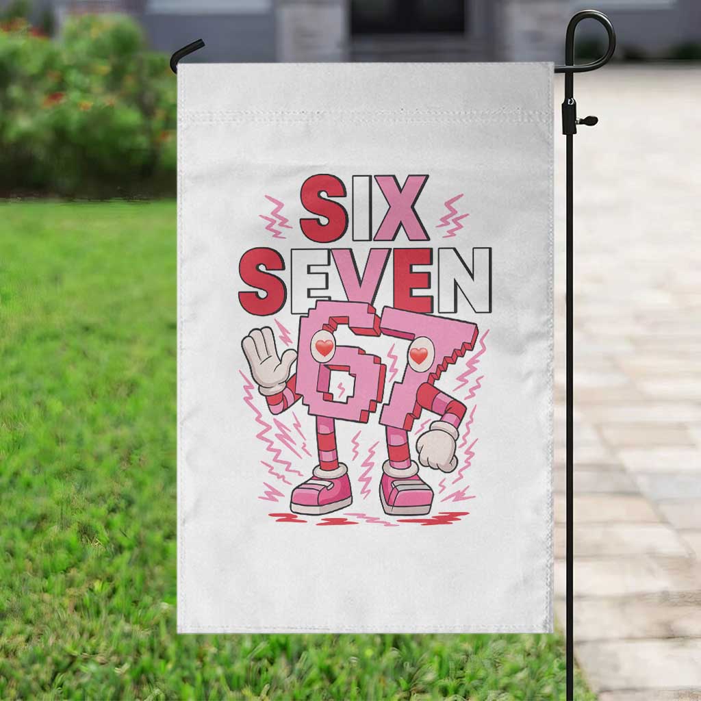 67 Valentines Garden Flag Funny Six Seven Brainrot Meme TS14 Print Your Wear