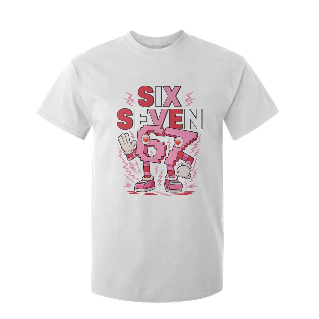 67 Valentines T Shirt For Kid Funny Six Seven Brainrot Meme TS14 White Print Your Wear