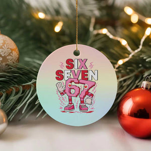 67 Valentines Ceramic Ornament Funny Six Seven Brainrot Meme TS14 1pc Pastel Print Your Wear