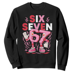 67 Valentines Sweatshirt Funny Six Seven Brainrot Meme TS14 Black Print Your Wear