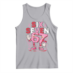 67 Valentines Tank Top Funny Six Seven Brainrot Meme TS14 Athletic Heather Print Your Wear