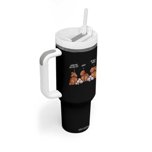 Funny Easter Bunny Tumbler With Handle Where Did You Guys Go Chocolate TS14 Print Your Wear