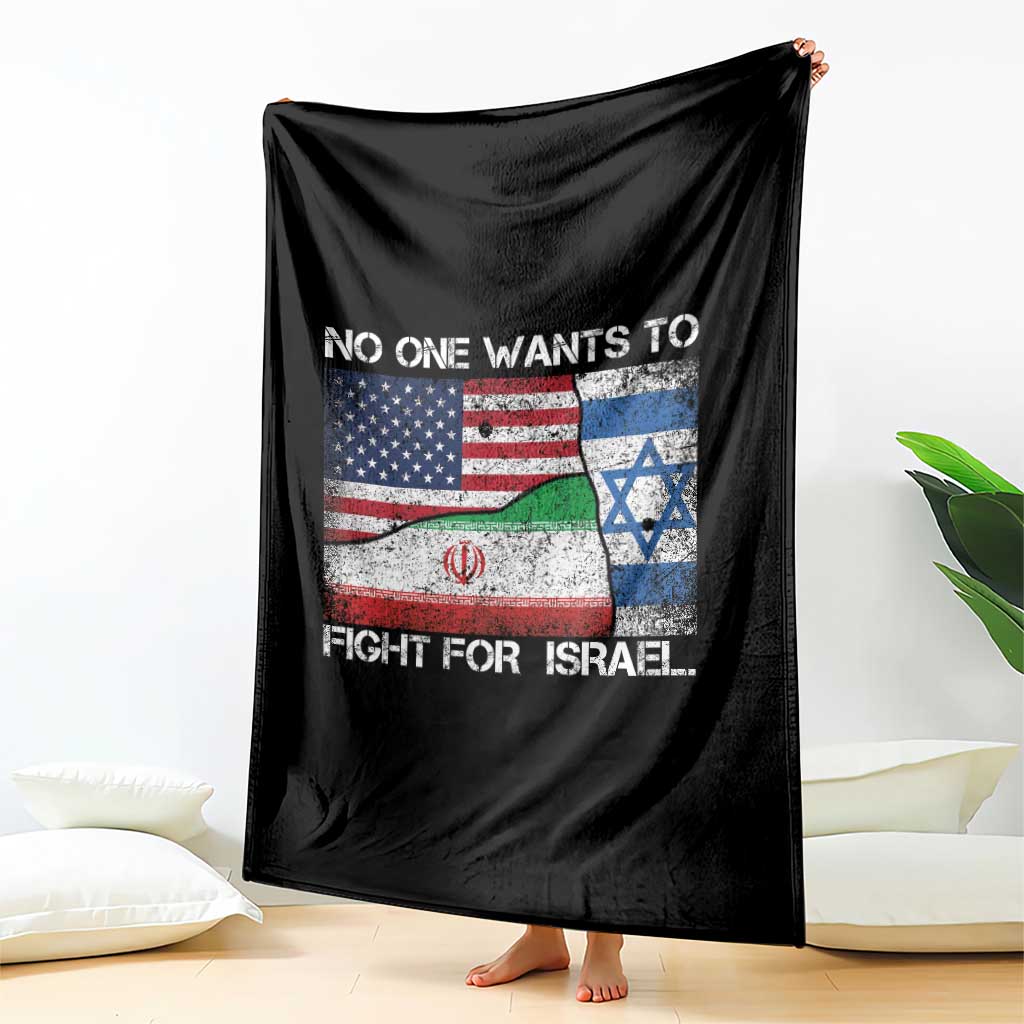 No One Wants To Fight For Israel Throw Blanket Marine Veteran Freedom Statement TS14 Print Your Wear
