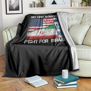 No One Wants To Fight For Israel Throw Blanket Marine Veteran Freedom Statement TS14 Print Your Wear