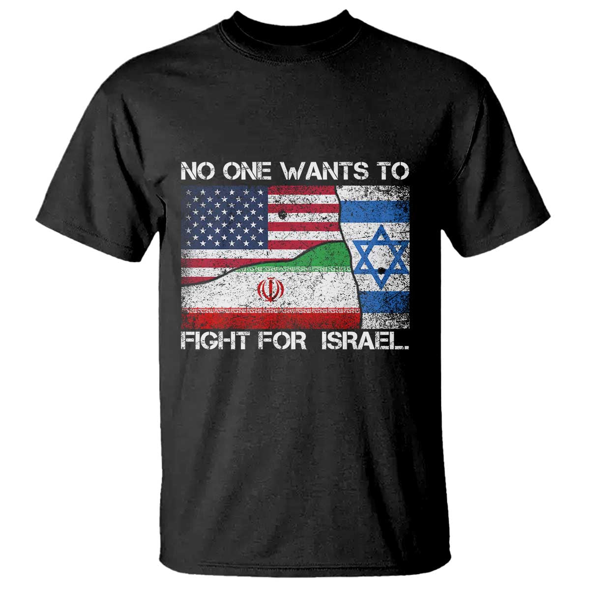 No One Wants To Fight For Israel T Shirt Marine Veteran Freedom Statement TS14 Black Print Your Wear