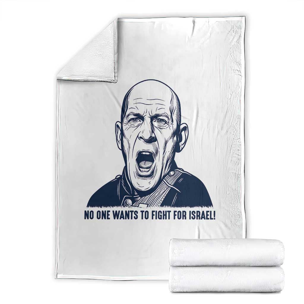 No One Wants To Fight For Israel Throw Blanket Marine Veteran America First Anti War TS14 White Print Your Wear
