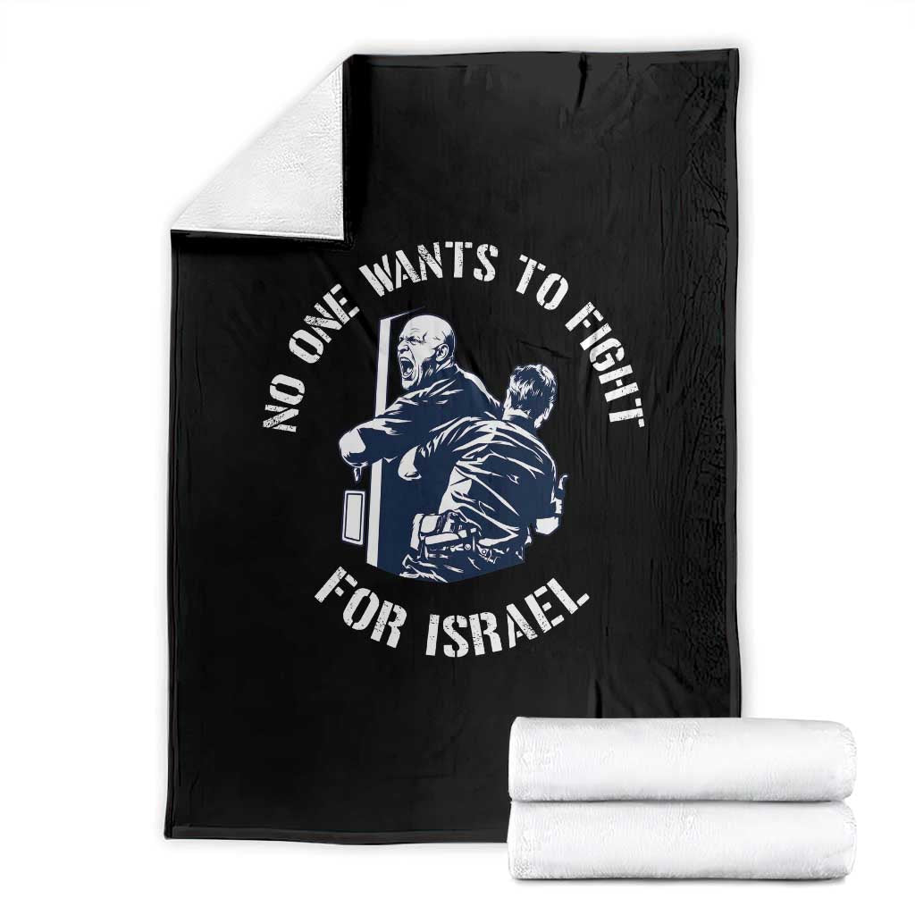 No One Wants To Fight For Israel Throw Blanket Marine Veteran Anti War America First Statement TS14 Black Print Your Wear