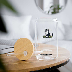 Doing My Best-ish Glass Can Funny Cat Sarcastic Joke TS14 Print Your Wear