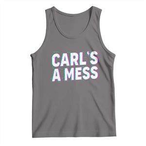 Carl's a Mess Tank Top Funny Reality TV TS14 Deep Heather Print Your Wear