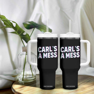 Carl's a Mess Tumbler With Handle Funny Reality TV TS14 Print Your Wear