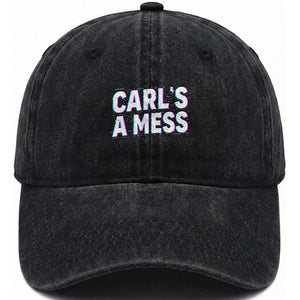 Carl's a Mess Washed Cotton Baseball Cap Funny Reality TV TS14 Print Your Wear