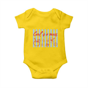 Carl's a Mess Baby Onesie Viral Sarcastic Reality TV TS14 Daisy Print Your Wear