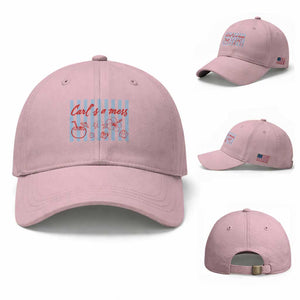 Carl's a Mess Baseball Cap Viral Sarcastic Reality TV TS14 Baseball Cap Universal Fit Light Pink Print Your Wear