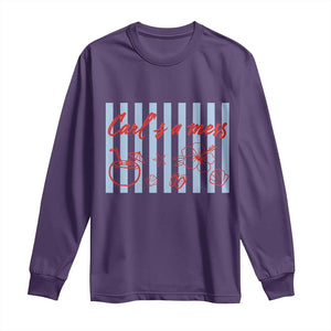 Carl's a Mess Long Sleeve Shirt Viral Sarcastic Reality TV TS14 Purple Print Your Wear