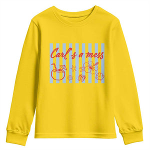 Carl's a Mess Youth Sweatshirt Viral Sarcastic Reality TV TS14 Daisy Print Your Wear
