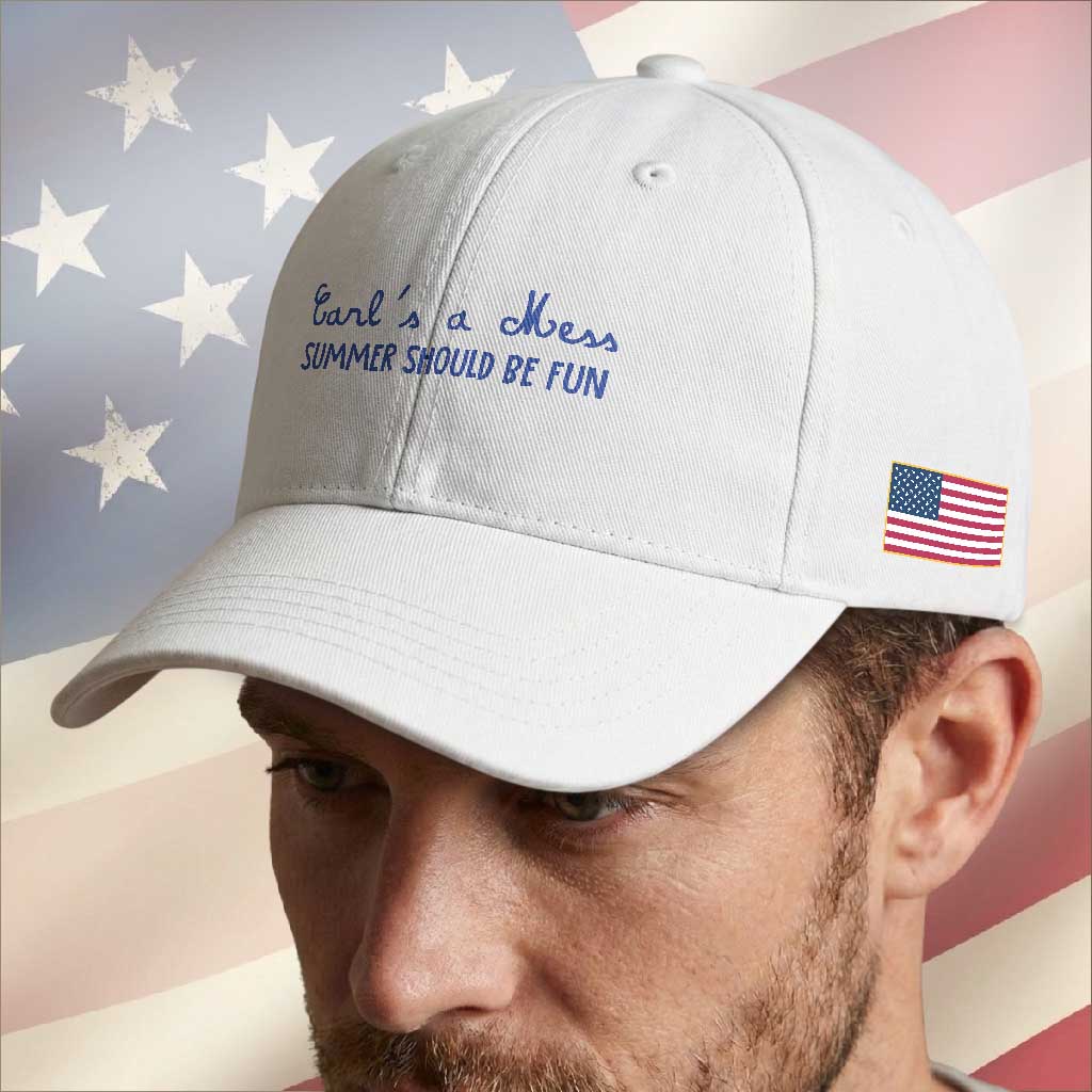 Summer Should be Fun Baseball Cap Funny Reality TV Carl's a Mess Meme TS14 Print Your Wear